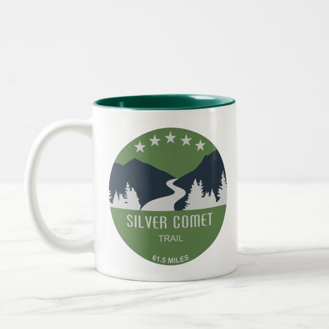 Silver Comet Trail Georgia Två-Tonad Mugg (Vänster)