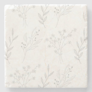 Silver Corner Blommigt Boho Bröllop Stenunderlägg