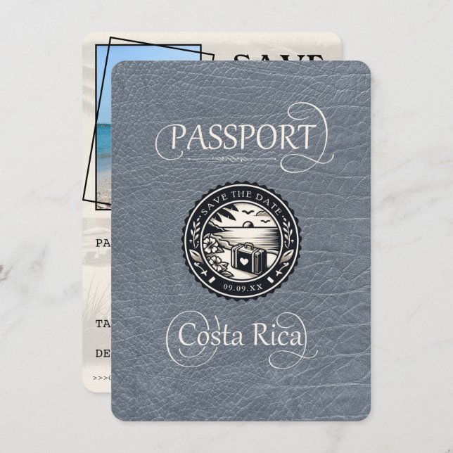 Silver Costa Rica pass Spara Datumet (Fram/baksida)