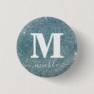 Silver Crystal Custom Name Gift Knapp