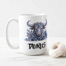 Silver Crystal Oxen Zodiak Kaffemugg