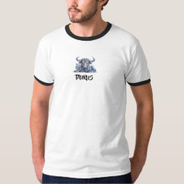 Silver Crystal Oxen Zodiak T Shirt
