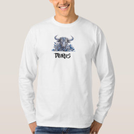 Silver Crystal Oxen Zodiak T Shirt