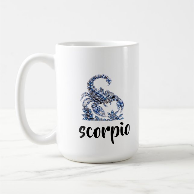 Silver Crystal Skorpion | Luxury Collection ✨ Kaffemugg (Vänster)