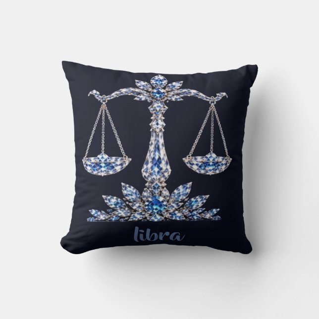 Silver Crystal Vågen | Lyxkollektion Kudde (Framsida)