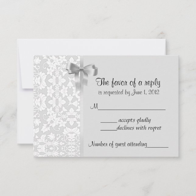 Silver Damask OSA kort (Framsida)