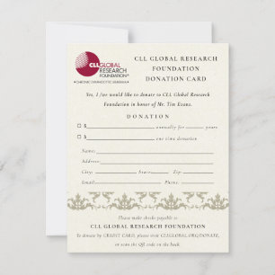 Silver Damask Seminariet Event, QR-kod Donation Inbjudningar