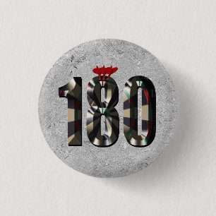 Silver Darts-skärpa 180 med mörkt, Knapp
