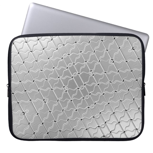 Silver Decorative Laptop sleeve (Framsidan)