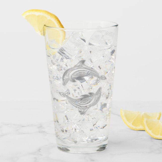 Silver-delfiner Glaskopp (Framsida Ice)