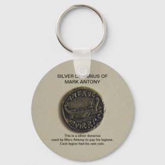 Silver Denarius of Marc Antony Photo Keychain Nyckelring
