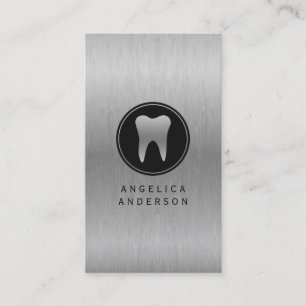 Silver Dental Affärskort Visitkort