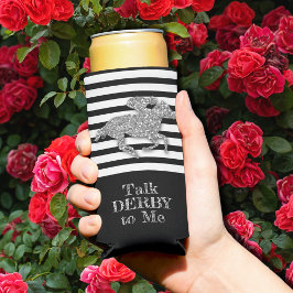 Silver Derby Tävling Horse Black White Rand