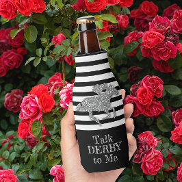 Silver Derby Tävling Horse Black White Rand