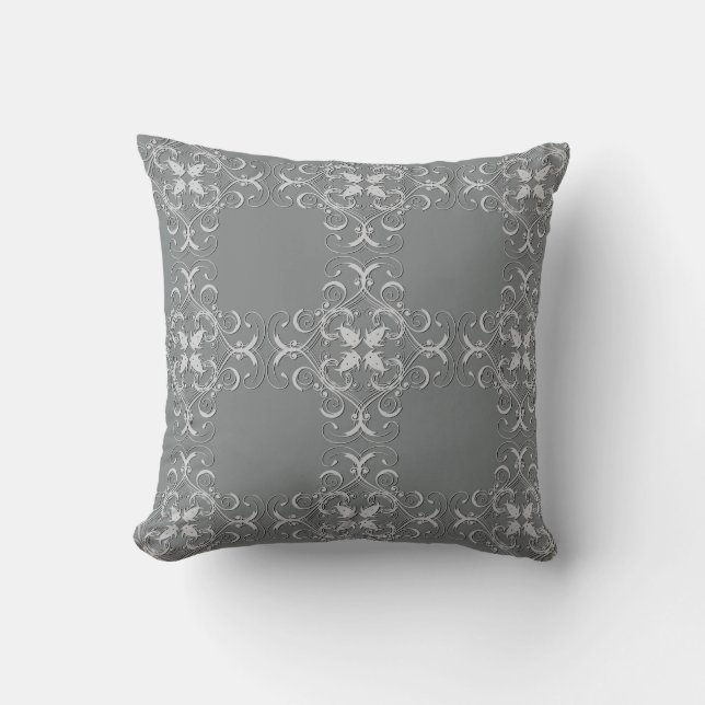 Silver Diamant Designer Kudd Kudde (Framsida)
