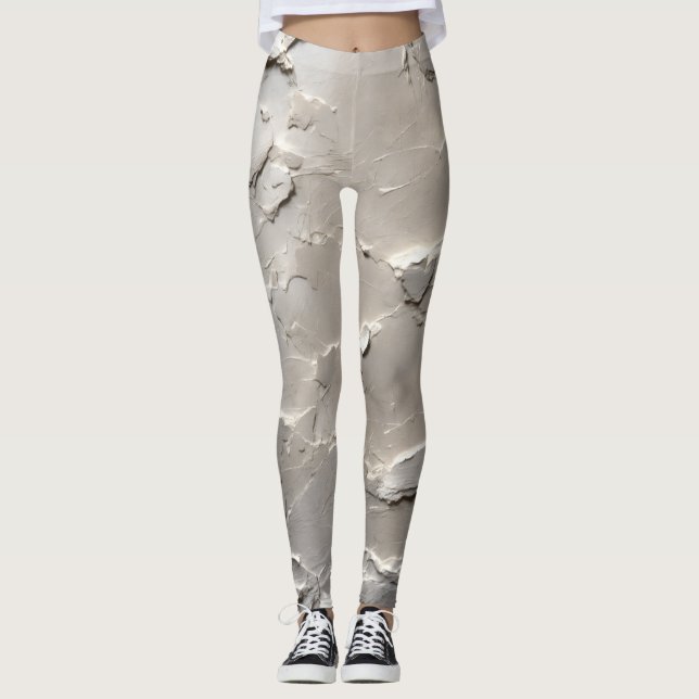Silver diamant färg leggings (Framsida)