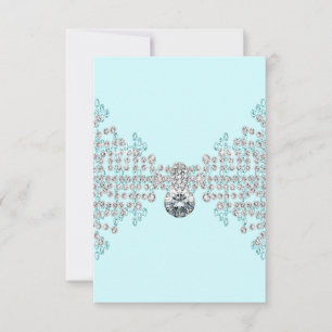 Silver Diamonds Turkos RSVP OSA Kort