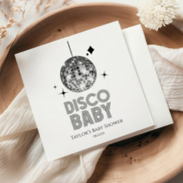 Silver Disco Boll 'Disco Baby' babyskor för barn Pappersservett