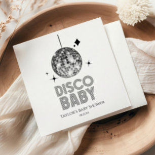 Silver Disco Boll 'Disco Baby' babyskor för barn Pappersservett