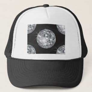silver disco boll keps