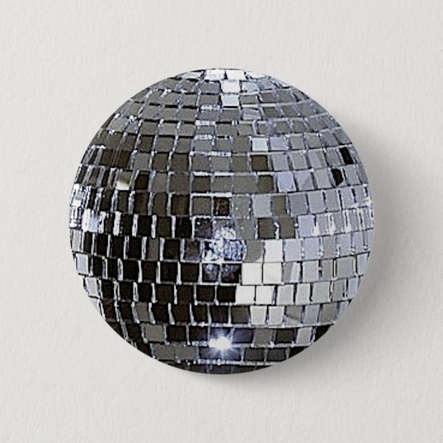 Silver Disco Boll Knapp (Framsida)