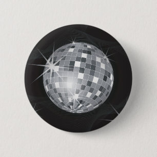 silver disco boll knapp