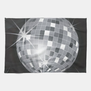 silver disco boll kökshandduk