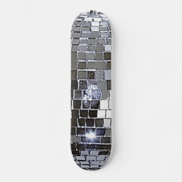 Silver Disco Boll Old School Skateboard Bräda 21,6 Cm