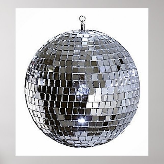 Silver Disco Boll Poster (Framsidan)