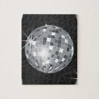 silver disco boll pussel
