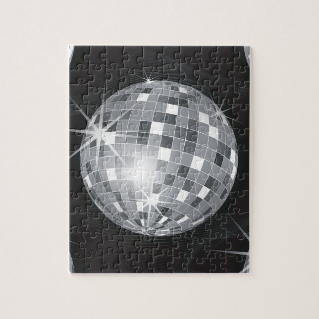 silver disco boll pussel (Vertikal)
