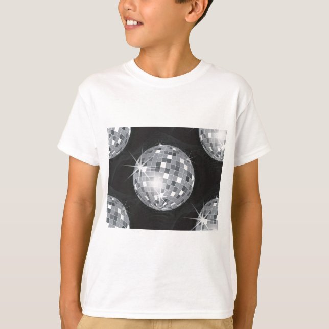 silver disco boll tee shirt (Framsida)