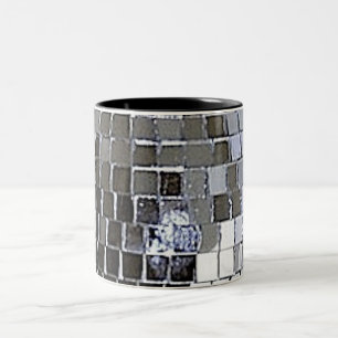 Silver Disco Boll Två-Tonad Mugg