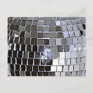 Silver Disco Boll Vykort