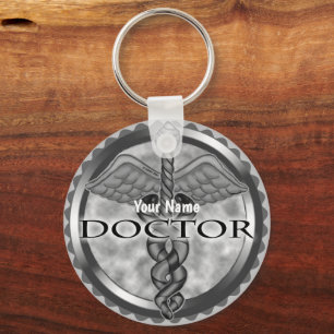 Silver doktor nyckelring