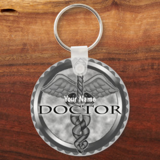 Silver doktor nyckelring