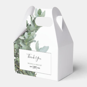 Silver-dollar Eucalyptus Bröllop Presentaskar
