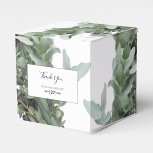 Silver-dollar Eucalyptus Bröllop Presentaskar