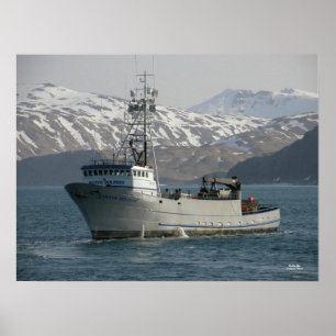 Silver Dolphin, krabbfiskefartyg Poster