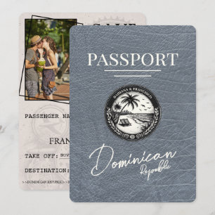Silver Dominikanska republikens pass Spara datum Datumet
