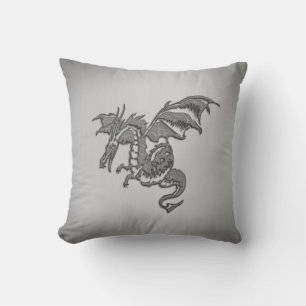 Silver Dragon Kudde