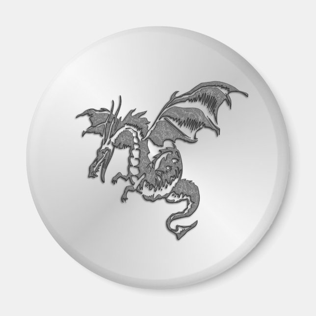 Silver Dragon Magnet (Framsidan)