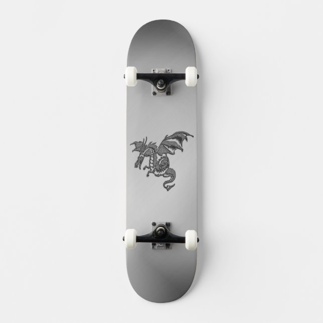 Silver Dragon Mini Skateboard Bräda 18,5 Cm (Framsida)