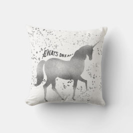 Silver Dream Unicorn Kudde