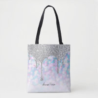 *~* Silver Drift Glitter Pastel Blue Rosa Stars