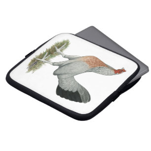 Silver Duckwing Game Höna Laptop Fodral