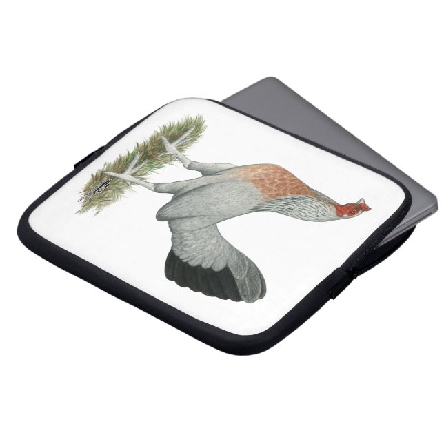 Silver Duckwing Game Höna Laptop Fodral (Framsida topp)