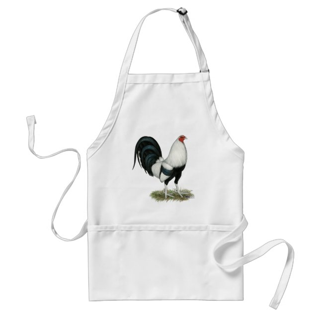 Silver Duckwing Gamecock Förkläde (Framsidan)