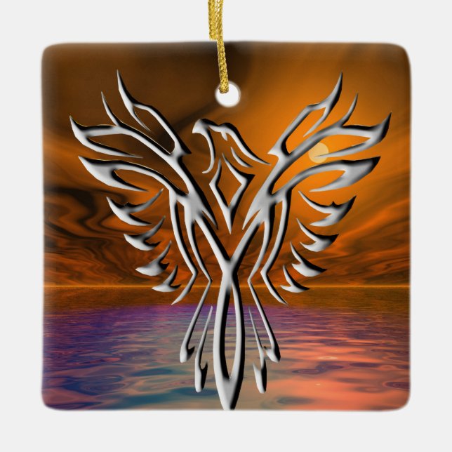Silver Eagle Julgransprydnad Keramik (Framsida)
