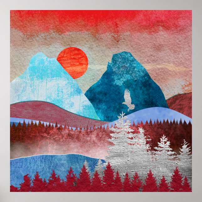 Silver Eagle liggande Poster (Framsidan)